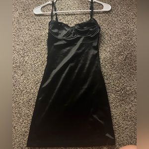 princess polly black mini dress